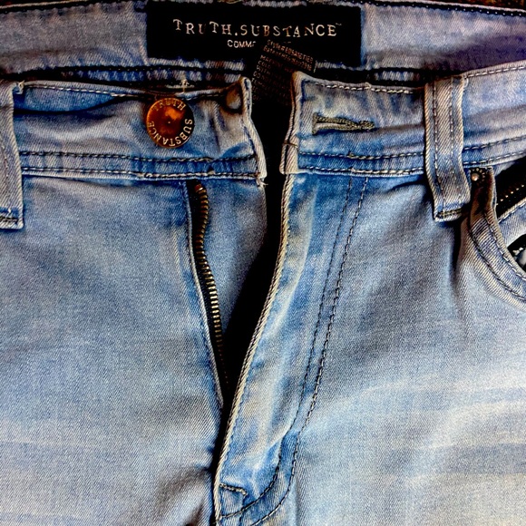 Truth Substance - Skinny Light Blue Stretch Denim - Picture 1 of 3